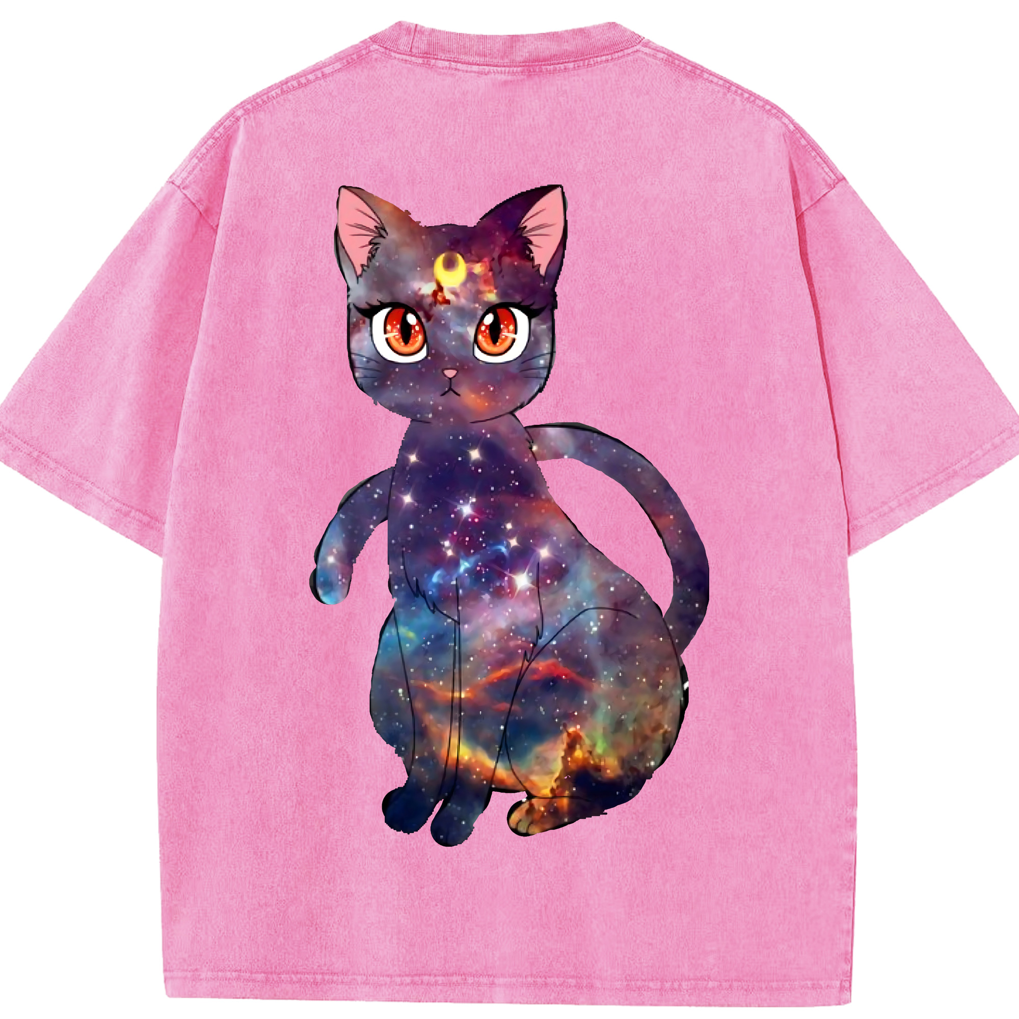 （画像用） 美少女戦士セーラームーン Sailor Moon 綿100% ヴィンテージ風 半袖Tシャツ（背面プリント）